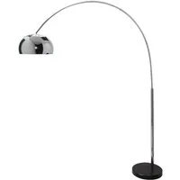 riess-ambiente Bogenlampe LOUNGE DEAL 170-210cm chrom, ohne Leuchtmittel, Wohnzimmer · Metall · verstellbar · Modern Design