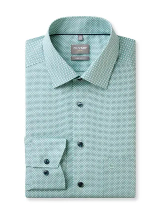 OLYMP - Businesshemd : Comfort Fit grün - Gr. - 43