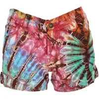 Guru-Shop Hose & Shorts Batik Jeans Pantys, Unikat Shorts, Unikat kurze.. alternative Bekleidung