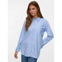 Vero Moda Hemdbluse VMELINA LS SHIRT WVN NOOS Baumwolle