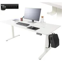 Arebos Schreibtisch Computer-Bürotisch 160 x 80 cm, elektrisch Memory-Funktion, 72-118 cm höhenverstellbar, Hebekapazität: 70 kg