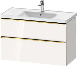 Duravit D-Neo Waschtischunterbau wandhängend Weiß Hochglanz 984x452x625 mm - DE4356034220000 DE4356034220000