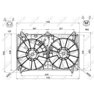NRF K?hlerl?fter Lexus Gs Ls 47581