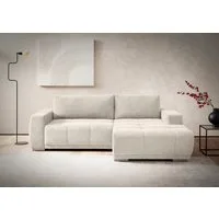 Home affaire Ecksofa Bolero L-Form, B: 241 cm, Couch & Wohnlandschaft, wahlweise mit Bettfunktion & Bettkasten