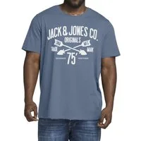 Jack & Jones T-Shirt Big Size Herren T-Shirt mit Logo-Design