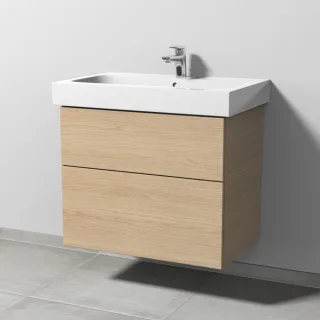 Sanipa 3way Waschtischunterbau zu Geberit iCon Waschtisch mit 2 Auszügen, Eiche-Nordic SM65148