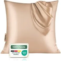 bene-sleep. Kissenbezug bene-sleep® Seidenbezug – kühlend, faltenreduzierend – reine Seide, Reine 22 Momme Naturseide, Höchste Güteklasse 6A
