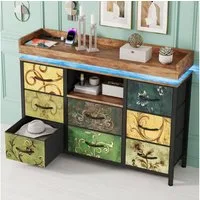Simurq Kommode Moderne Kommode Sideboard Schubladen Stauraumschrank Beistellschrank