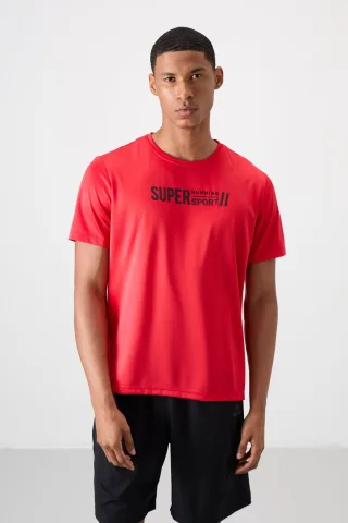 Herren Bedrucktes Rundhals T-Shirt