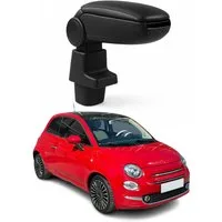 OMAC Armlehne Mittelarmlehne für Fiat 500 500C 2016-21 Facelift Modelle PU-Leder ABS, Langlebig,Multifunktional,Einfache Installation