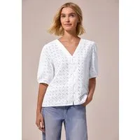 STREET ONE STUDIO Blusenshirt mit V-Ausschnitt