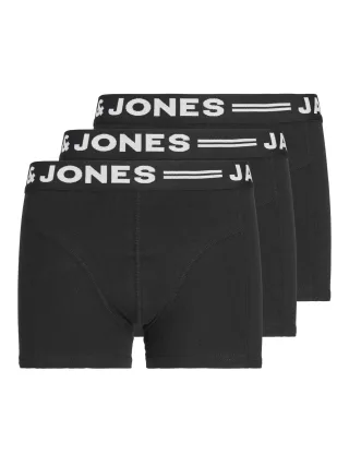 JACK&JONES - SENSE TRUNKS 3-PACK NOOS JNR Black - Gr. - 176