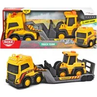 Dickie Toys Spielzeug-Baumaschine Volvo Truck Team, (Set), mit Licht und Sound