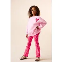 Next Top & Leggings Sweatshirt und ausgestellte Leggings im Set (2-tlg)