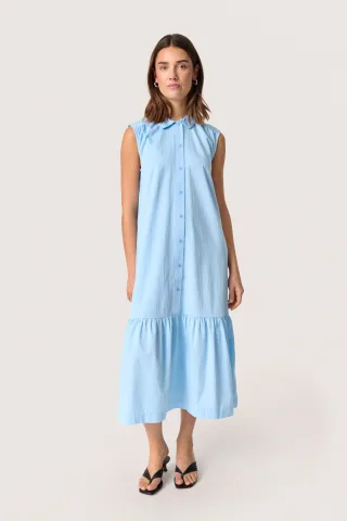 Kleid Lockere Passform blue