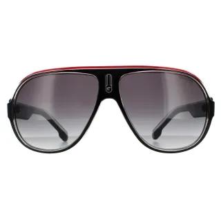 Lunettes de soleil Carrera Speedway / N T4O 9O Black Crystal Blanc rouge Gray foncé