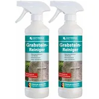 HOTREGA® Grabstein Reiniger Steinreiniger Grünbelagentferner Grabreiniger 500ml Grünbelagentferner