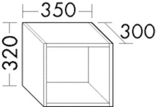 Burgbad Regal EqioL.Matt 320x350x300 Eqio Lack Matt, OSIL035PN648 OSIL035PN648