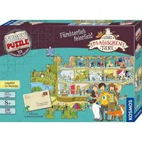 Kosmos Puzzle Story Puzzle: Die Schule der magischen Tiere, Fürchterlich Feierlich, 200 Puzzleteile, mit Leuchteffekt, Made in Germany