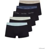 Calvin Klein Underwear Trunk LOW RISE TRUNK 5PK (Packung, 5er-Pack) mit Logo-Elastikbund (5 Stück)