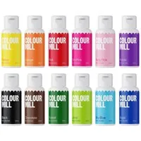 COLOUR MILL Backdekoration COLOUR MILL Öl Lebensmittelfarben Sets, 20 ml, (Set, 12 x 20 ml)