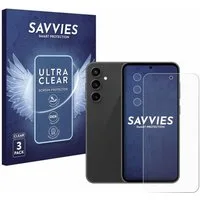 Savvies Displayschutzfolie Schutzfolie für Samsung Galaxy S23 FE (Display+Kamera), 6 Stück, Displayschutz Schutz Folie Klar Transparent
