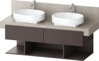 Duravit Balcoon Konsolen-Waschtischunterschrank 1400 H522 ohne Fach 3 Schubkästen  BA50480JGIG0000