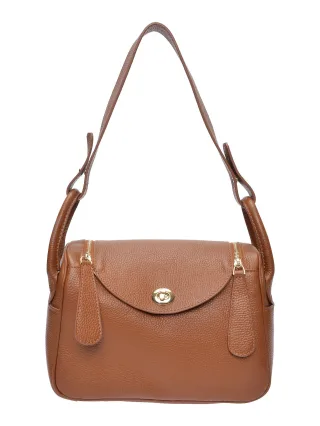 Luisa Vannini Braun Rindsledertasche