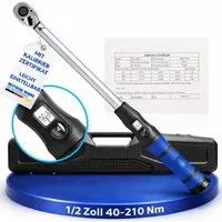 NTG Nutzfahrzeug Technik GmbH Drehmomentschlüssel 1/2" Zoll 40-210 Nm mit Ergogriff inkl. Aufbewahrungskoffer