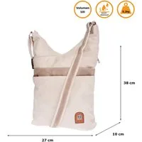 Christian Wippermann Umhängetasche Große Umhängetasche Damen Tasche Schultertasche (einzeln), Crossover Leder Optik