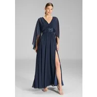 SWING Abendkleid - Abendkleid mit Cape aus Chiffon Figurbetonte Passform mit fließendem Rockteil