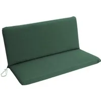 DEGAMO Bankauflage DALLAS, (1 St), 2-sitzer 98x88cm, dunkelgrün