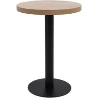 vidaXL Esstisch Bistrotisch Hellbraun 60 cm MDF (1-St)