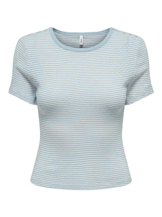 ONLY - ONLMADISON S/S O-NECK BABY TEE JRS Cloud Dancer - Gr. - XL