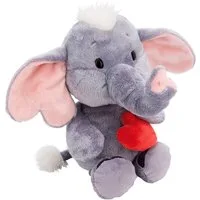 Nici Kuscheltier Love, Elefant mit Magnet Herz dunkelgrau, 32 cm