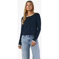 Noisy may Strickjacke NMJUDY L/S CONTRAST CARDIGAN JRSFWD NOOS