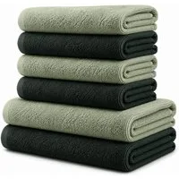 BRB HOME Handtuch Set, (Handtuch-Set, 6-St), 100% Baumwolle, Premium Handtuch Set