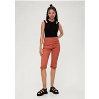 QS Caprihose Hose Slim: Capri aus Baumwollsatin