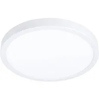 EGLO Aufbauleuchte Fueva 6 Deckenleuchte, Aufbaulampe, Badlampe Decke, Kunststoff, IP44, mehrere Helligkeitsstufen, LED fest integriert, Neutralweiß, Kaltweiß, Warmweiß, Aufbauleuchte - H2,5 x Ø27,8 cm - weiß - 14,2W inkl.