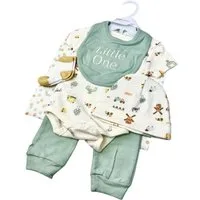 VewoTex Strampler Baby Starter-Set » Body, Hose, Lätzchen, Socken & Mütze (Set, 5-tlg., 5er-Pack) » Geschenkidee für Babyparty » Baby Geschenk-Set für die Babyparty