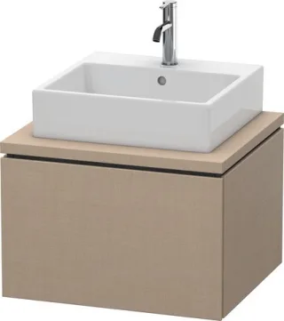 Duravit L-Cube Konsolenwaschtischunterbau wandhängend Leinen Matt 620x547x400 mm - LC581007575 LC581007575