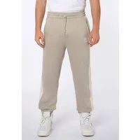 SUBLEVEL Jogginghose Sweathose mit Konstrastsreifen Joggpants, Kontrastsreifen, Relaxed Fit, Logoprint