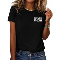 RMK T-Shirt Damen Rundhals Shirt Basic Sport Gym "Sportswear" aus 100% Baumwolle