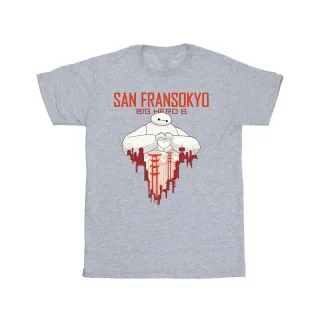 Disney - "Big Hero 6 San Fransokyo" T-Shirt für Herren (Grau)