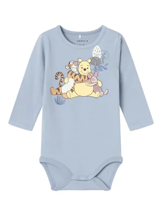 NAME IT - NBMDRENI POOH LS BODY WDI zen blue - Gr. - 68