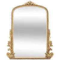 Atmosphera Créateur d'intérieur Wandspiegel Goldener Spiegel mit verziertem Rahmen VICTORIA, 51 x 41 cm