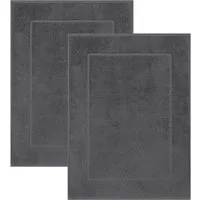Betz Badematte 2 Stück Badvorleger Premium Badteppich Größe 50x70 cm, unbeschichtet, beidseitig nutzbar, beidseitig nutzbar, Baumwolle, Qualität 650g/m²