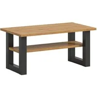 xonox.home Couchtisch, Artisan Eiche Nachbildung Grau Melamin/ummantelt Modern 90x42x50 cm