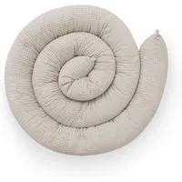 Ehrenkind Nestchenschlange Bettschlange aus 100% Bio-Baumwolle, Schutz und Geborgenheit, (Kuschelschlange, Bettumrandung Babybett), Bettschlange Baby