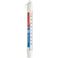 TFA Dostmann Kühlschrankthermometer Analoges Kühl-Thermometer weiß Made in Germany mit Haken
